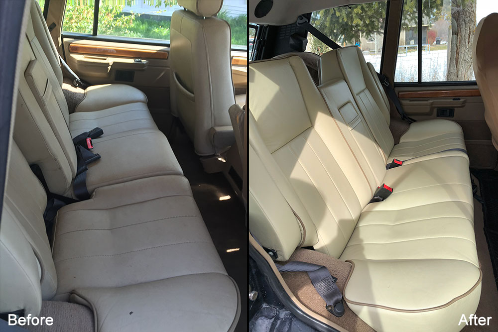 Range Rover Classic 1995 Rear Seats Before After